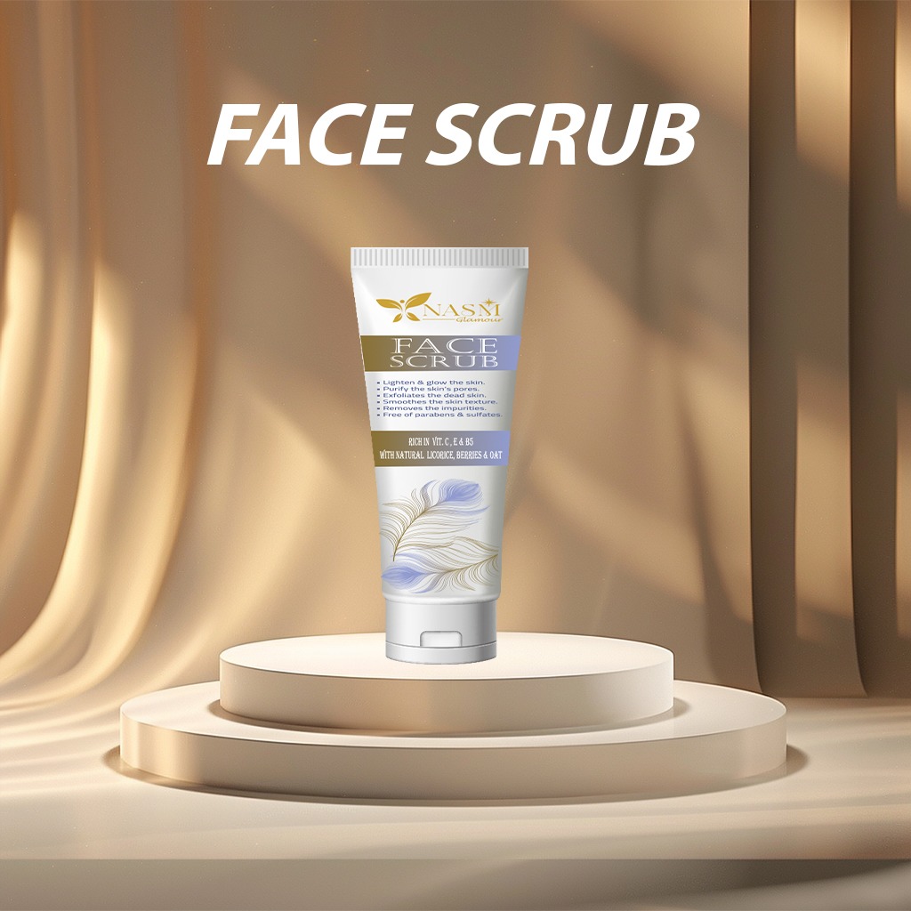 Nasm glamour face scrub 120 gm